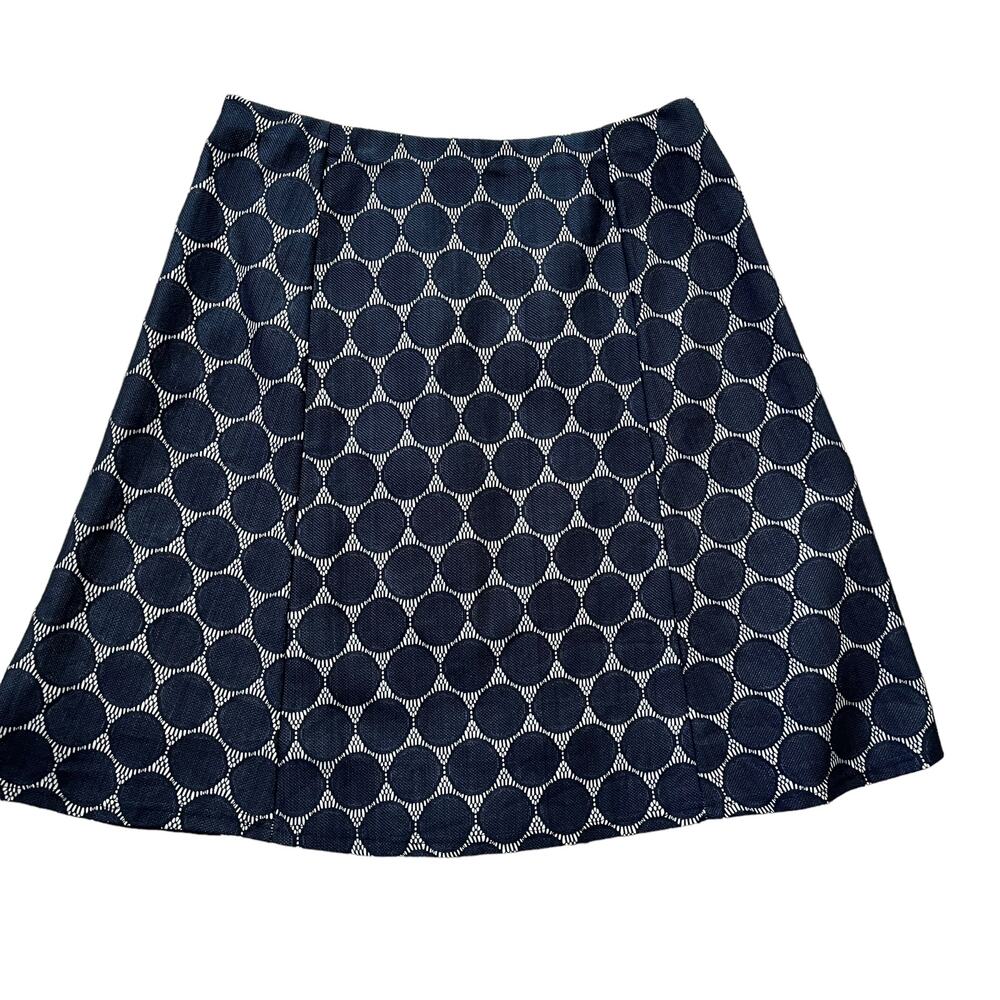 Renee C Stitch fix Maybell Lace Detail Navy Skirt NEW NWT Size Large